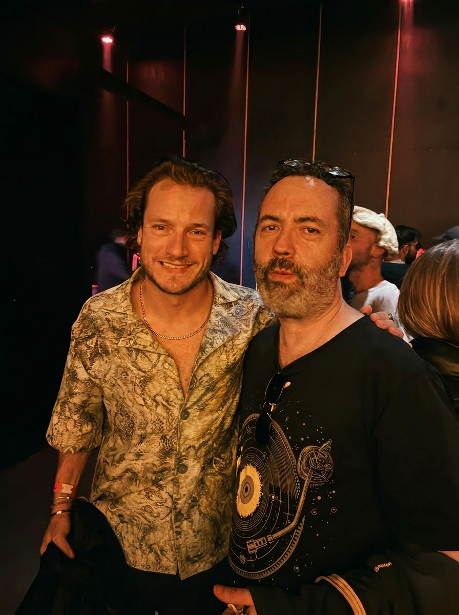 Yoel with Mitch Oliver at a club
