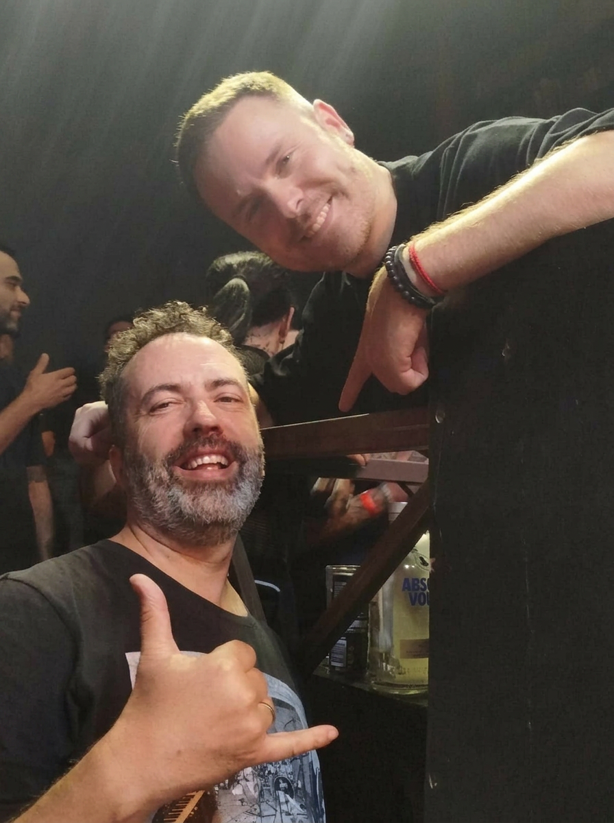Yoel with Kebin Vanreeken at a club